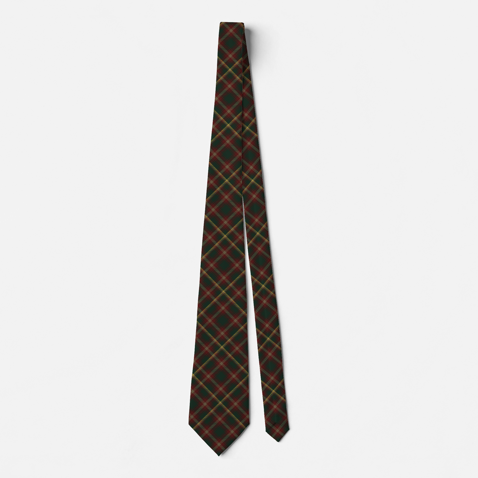Canada - Maple Leaf Tartan Necktie