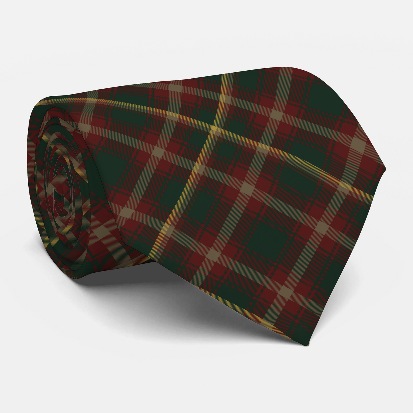 Canada - Maple Leaf Tartan Necktie