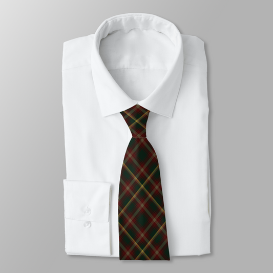 Canada - Maple Leaf Tartan Necktie