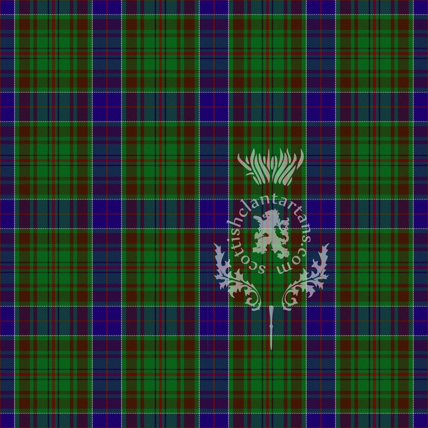 Digital Download - Clan Adams Tartan 12" 300dpi PNG