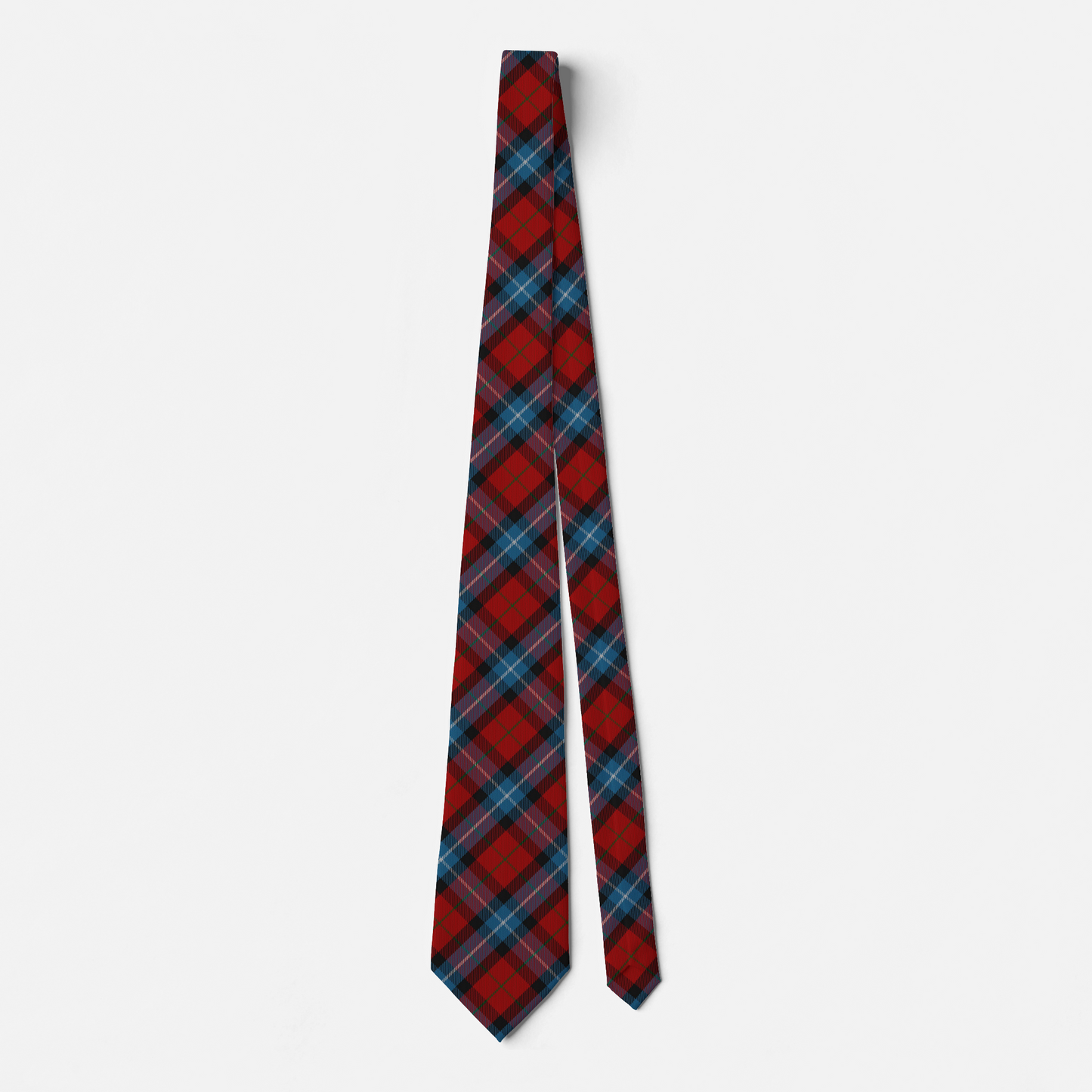 Clan Baillie of Polkemmet Red Tartan Necktie
