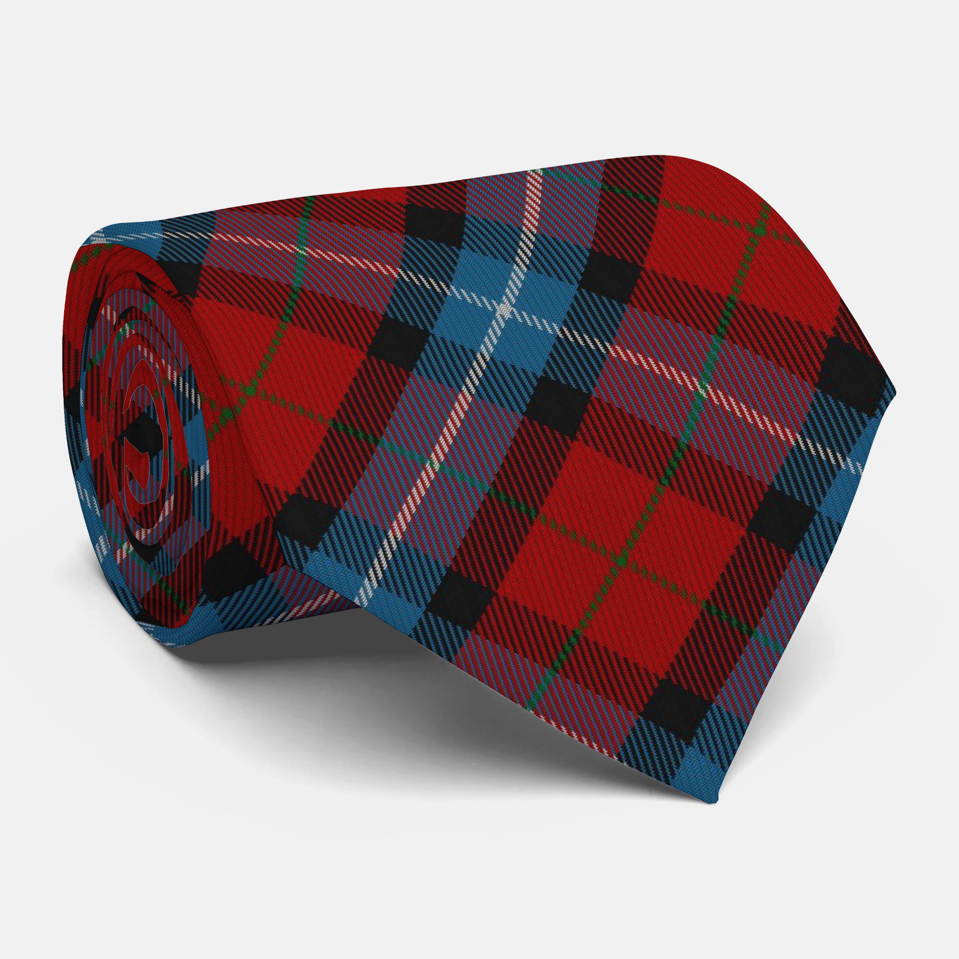 Clan Baillie of Polkemmet Red Tartan Necktie