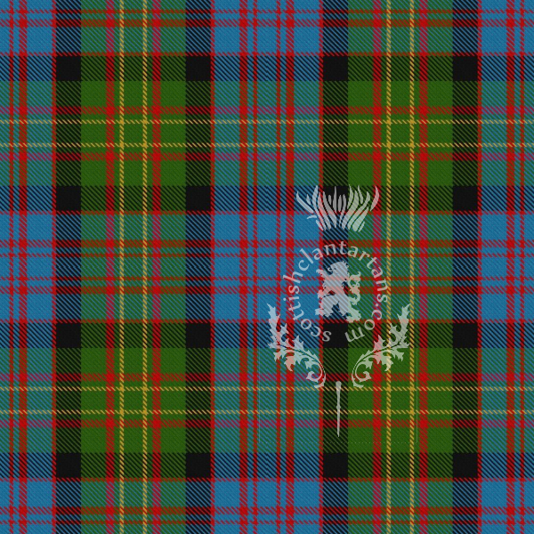 Digital Download - Clan Bowie Tartan 12" 300dpi PNG