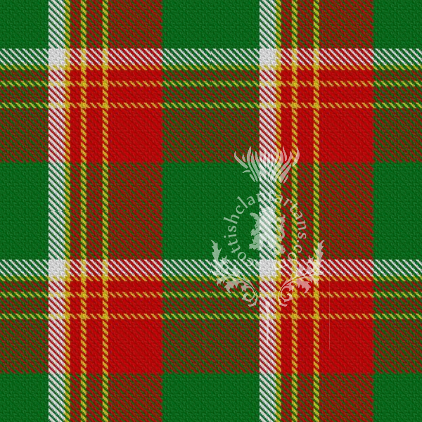 Digital Download - Clan Brisbane Tartan 12" 300dpi PNG