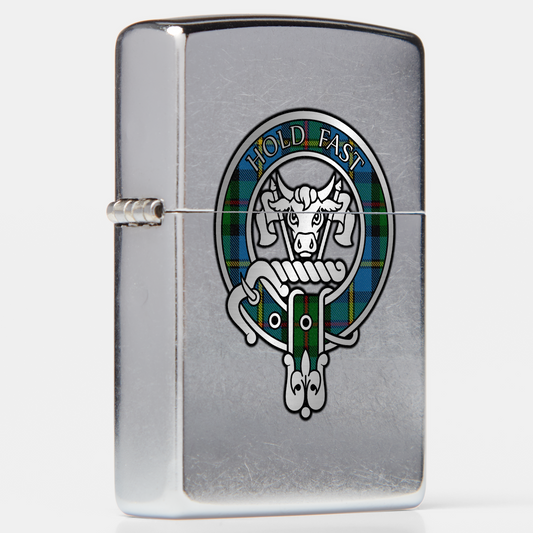 Clan MacLeod Crest & Hunting Tartan Zippo® Lighter
