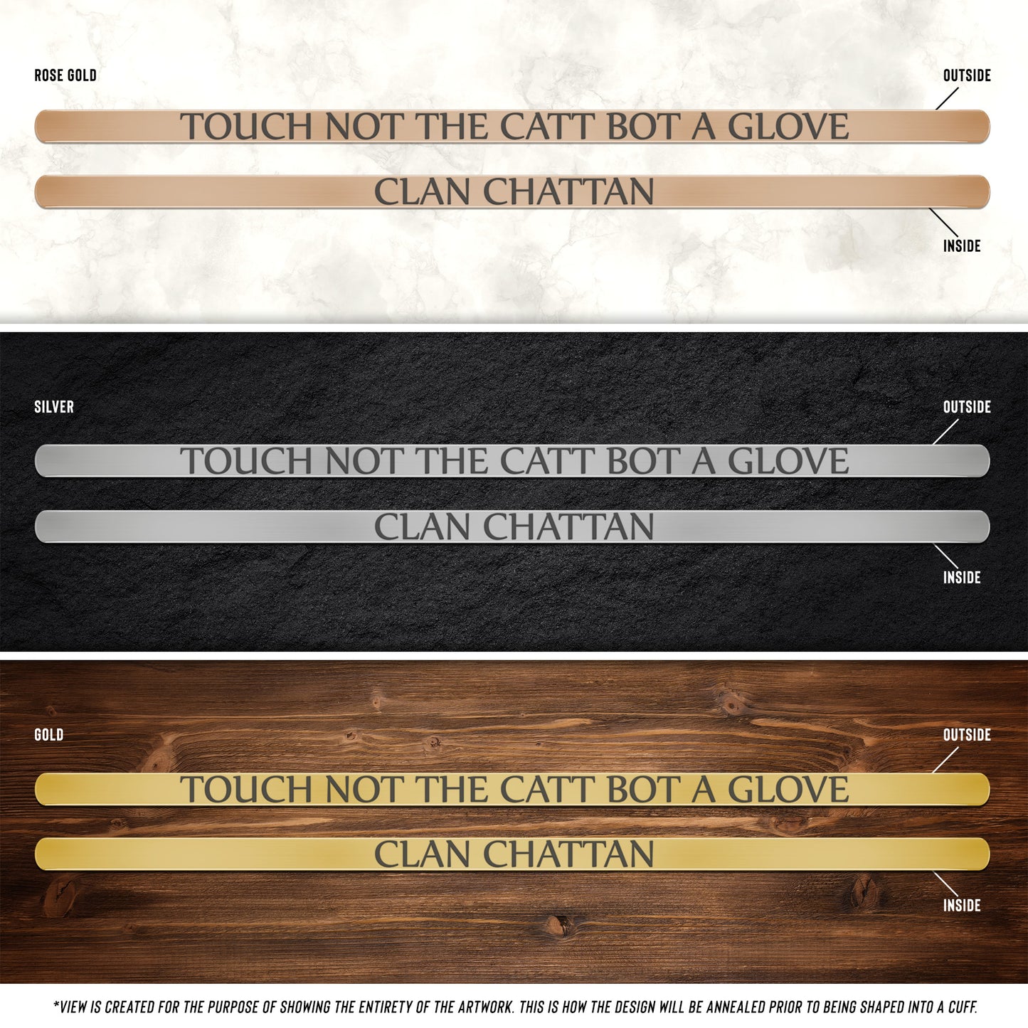 Clan Chattan | Motto | Cuff Bracelet