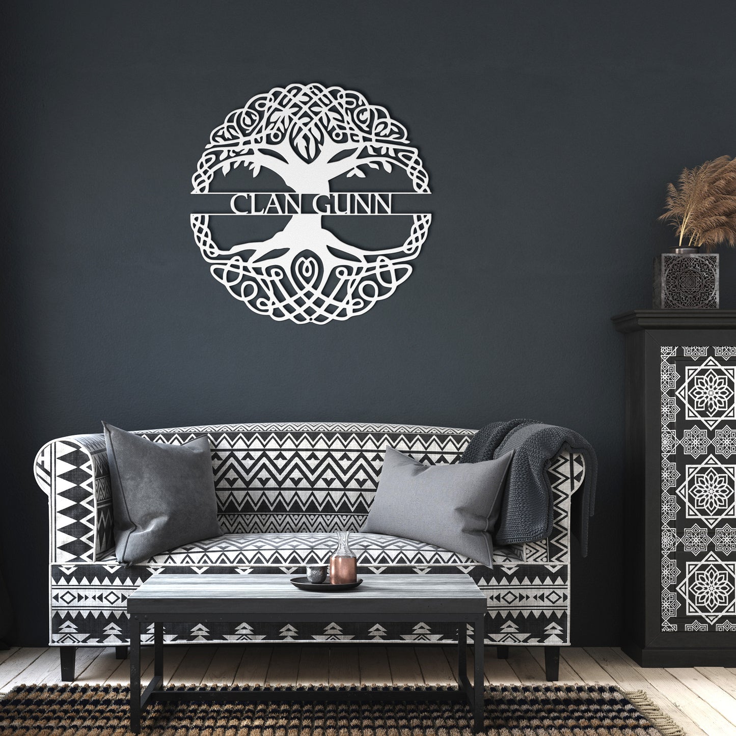 Clan Gunn | Celtic Tree of Life | Metal Wall Art