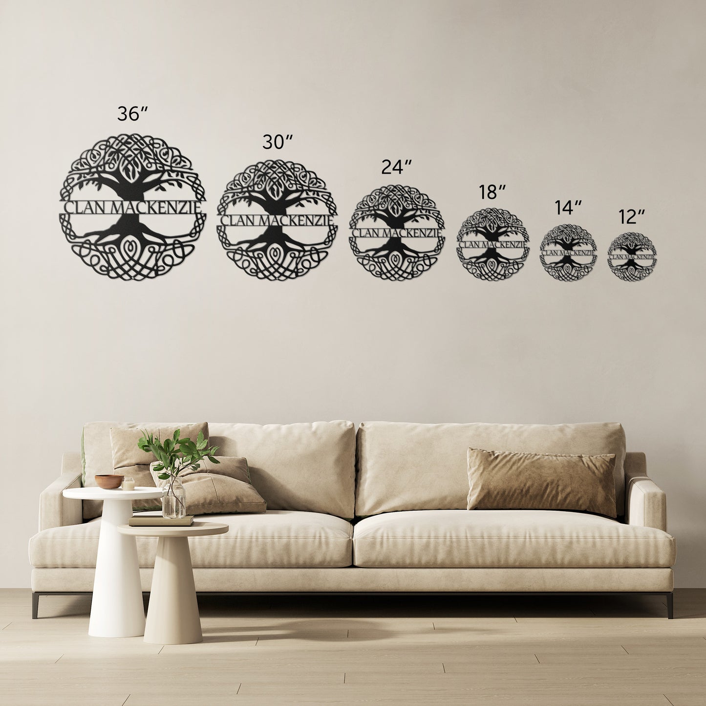 Clan MacKenzie | Celtic Tree of Life | Metal Wall Art