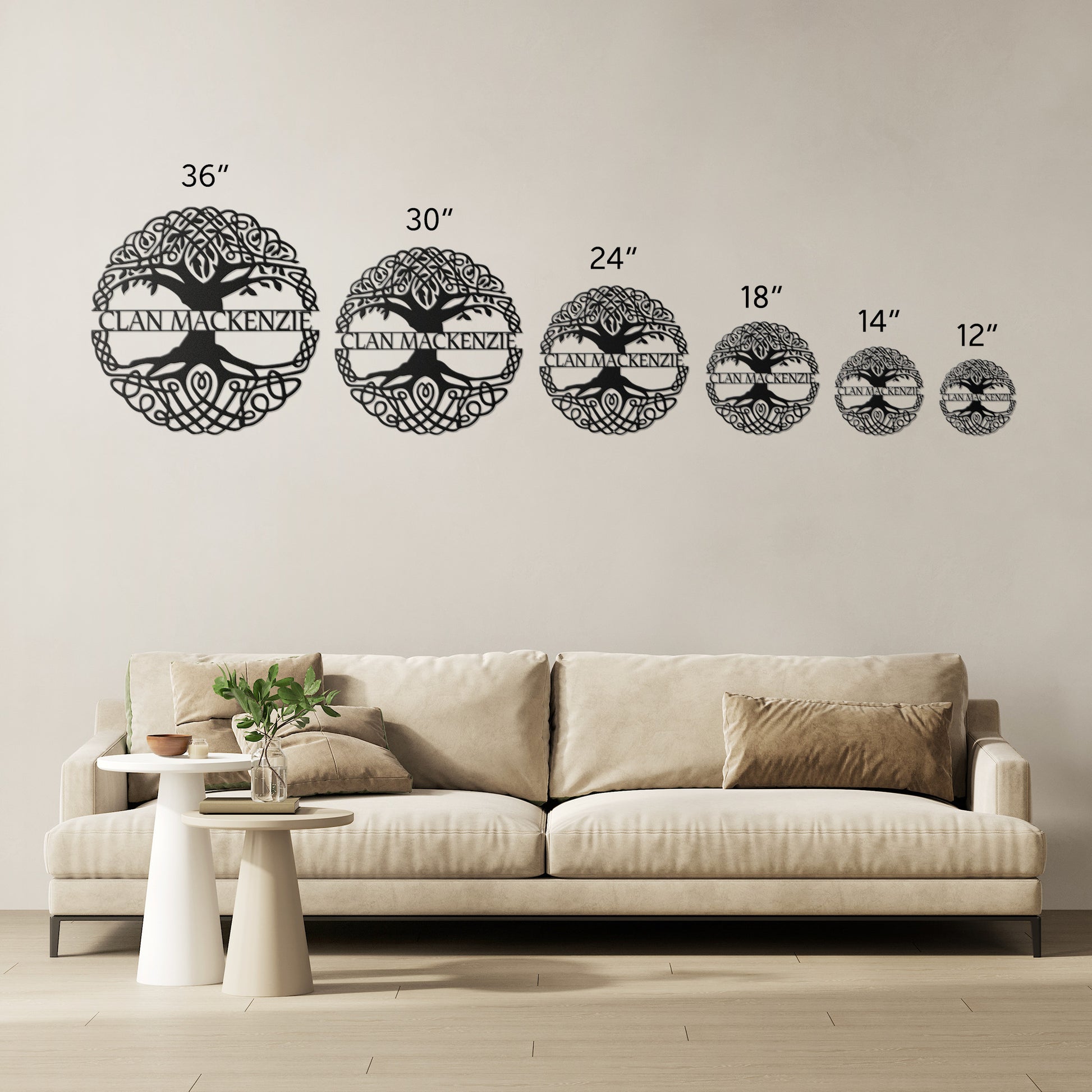 Clan MacKenzie | Celtic Tree of Life | Metal Wall Art