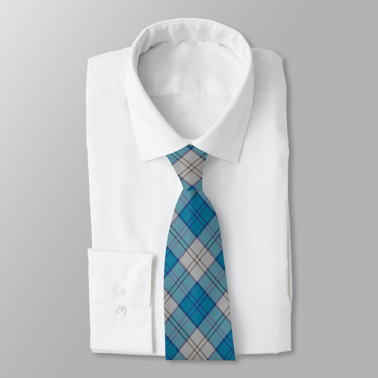 Dance - Lennox Turquoise Tartan Necktie