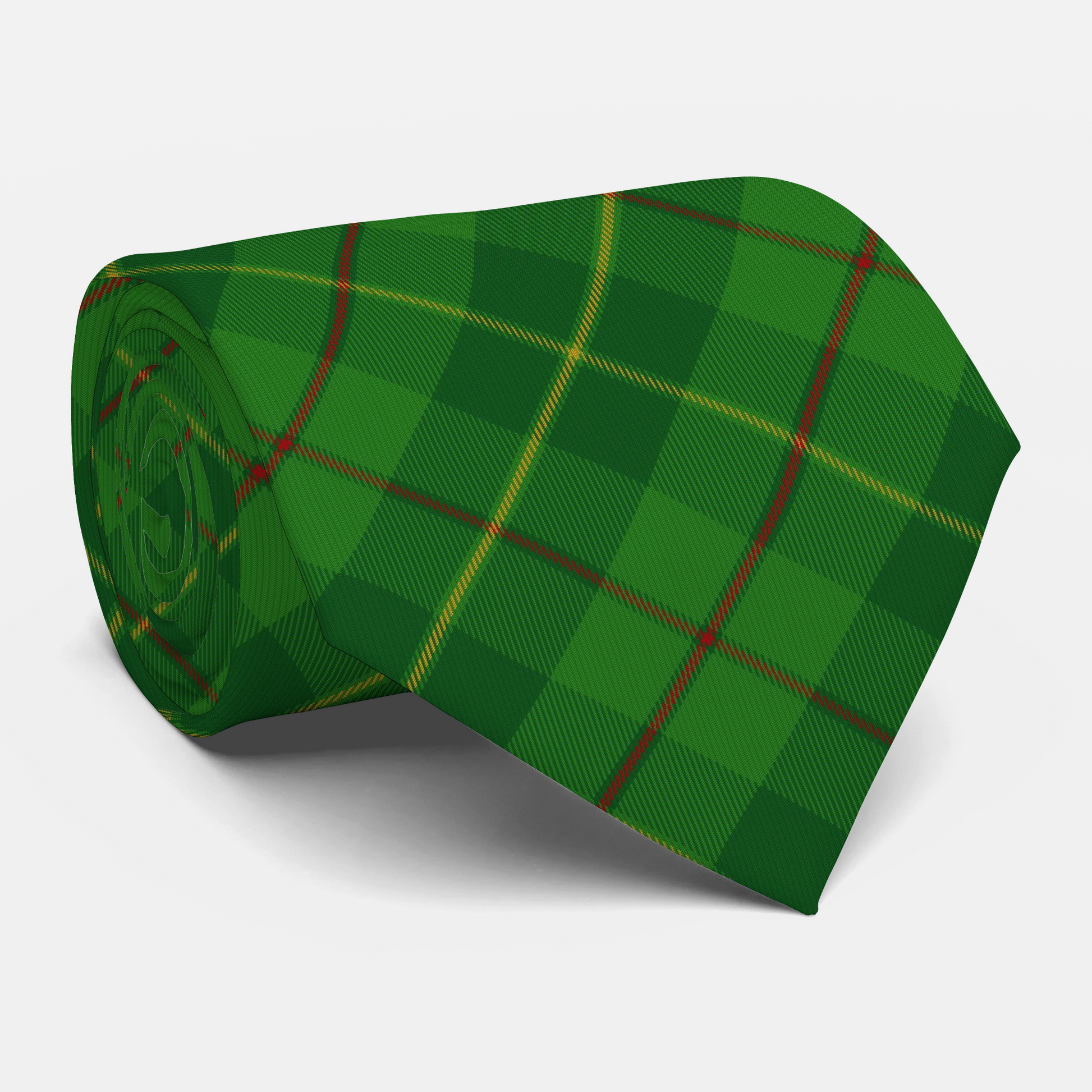 District - Galloway Green Tartan Necktie