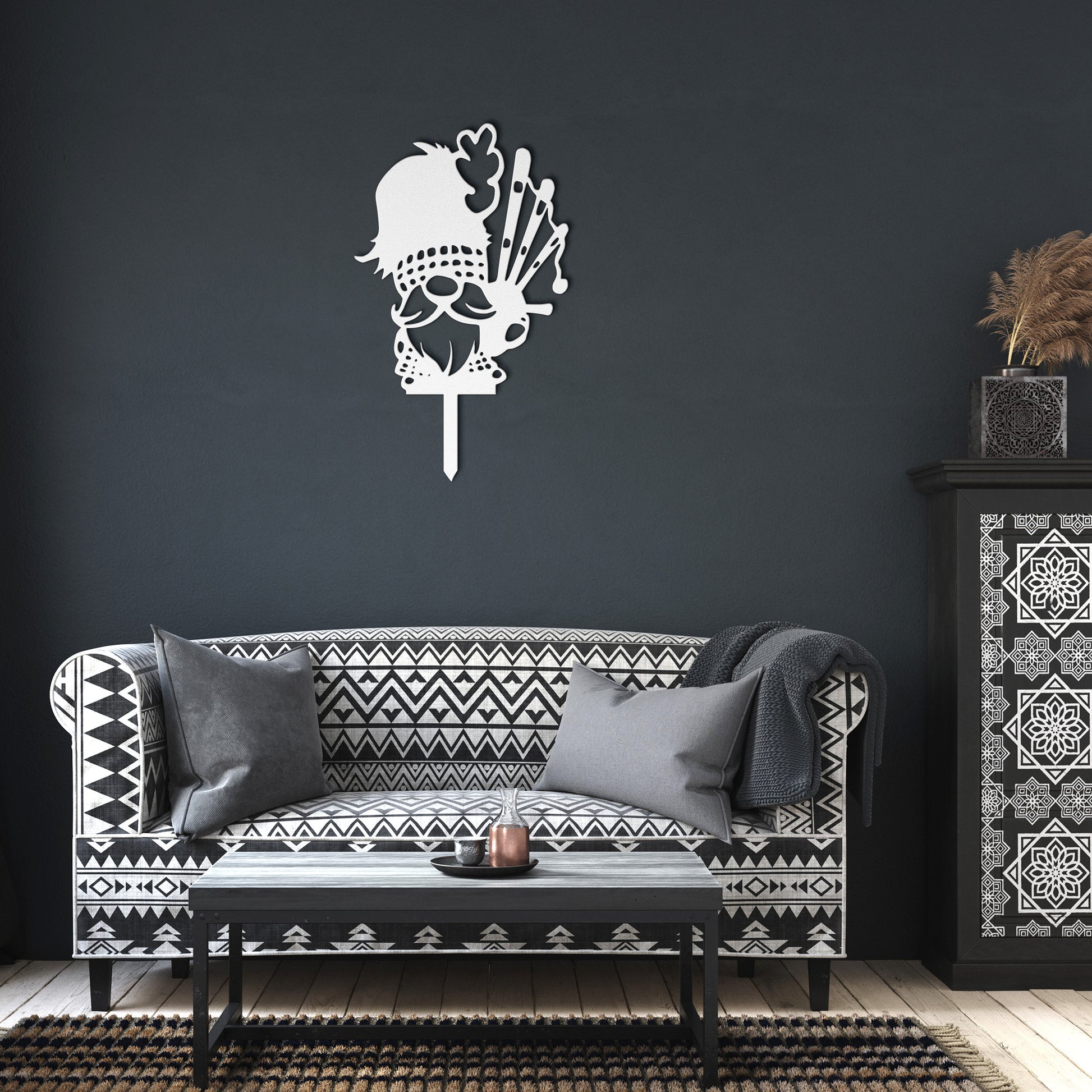 Gnome - Scots | Metal Art | Garden Spike