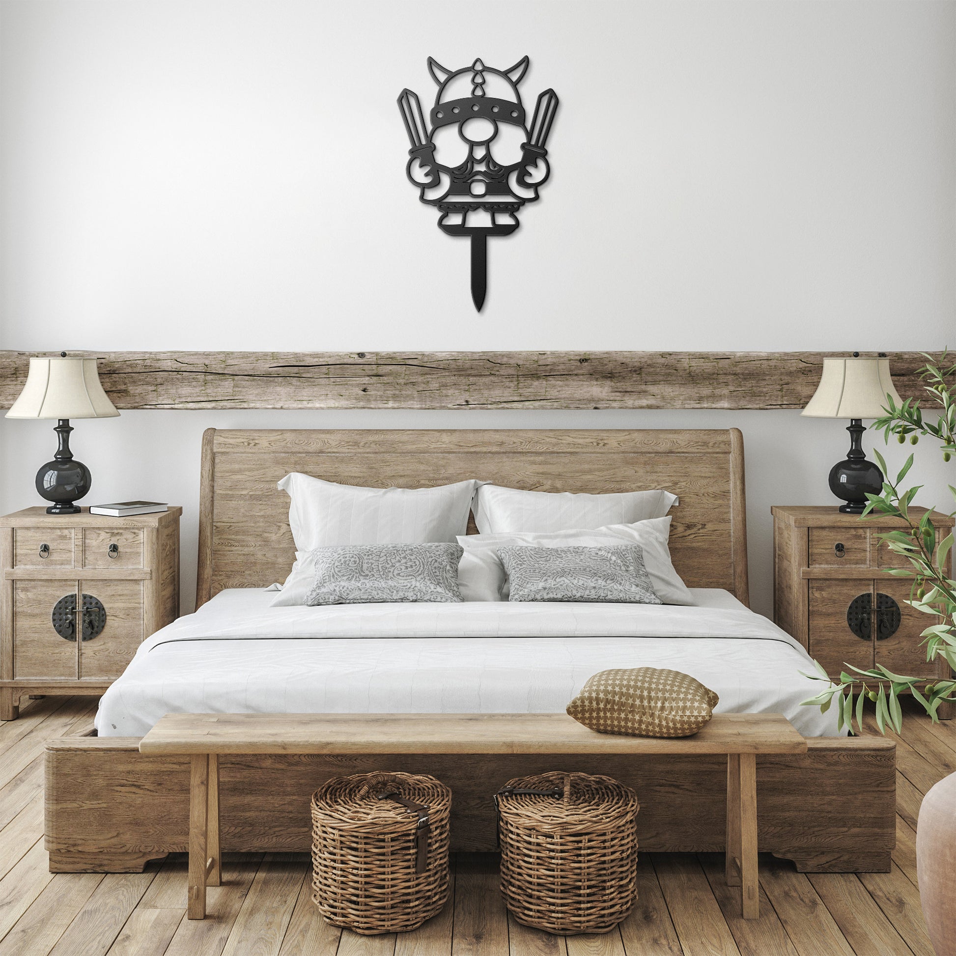 Gnome - Viking | Metal Art | Garden Spike