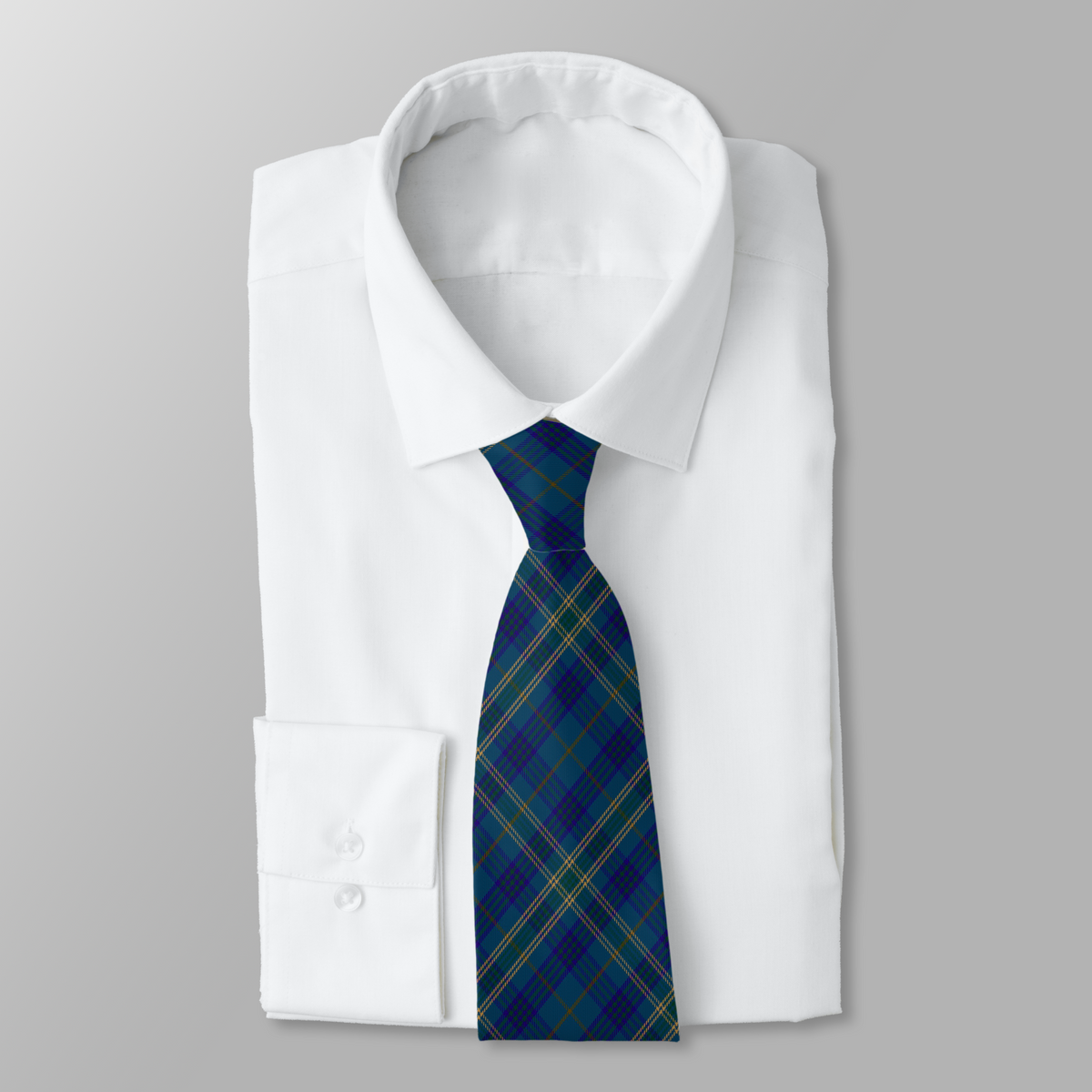 Irish County Fermanagh Tartan Necktie