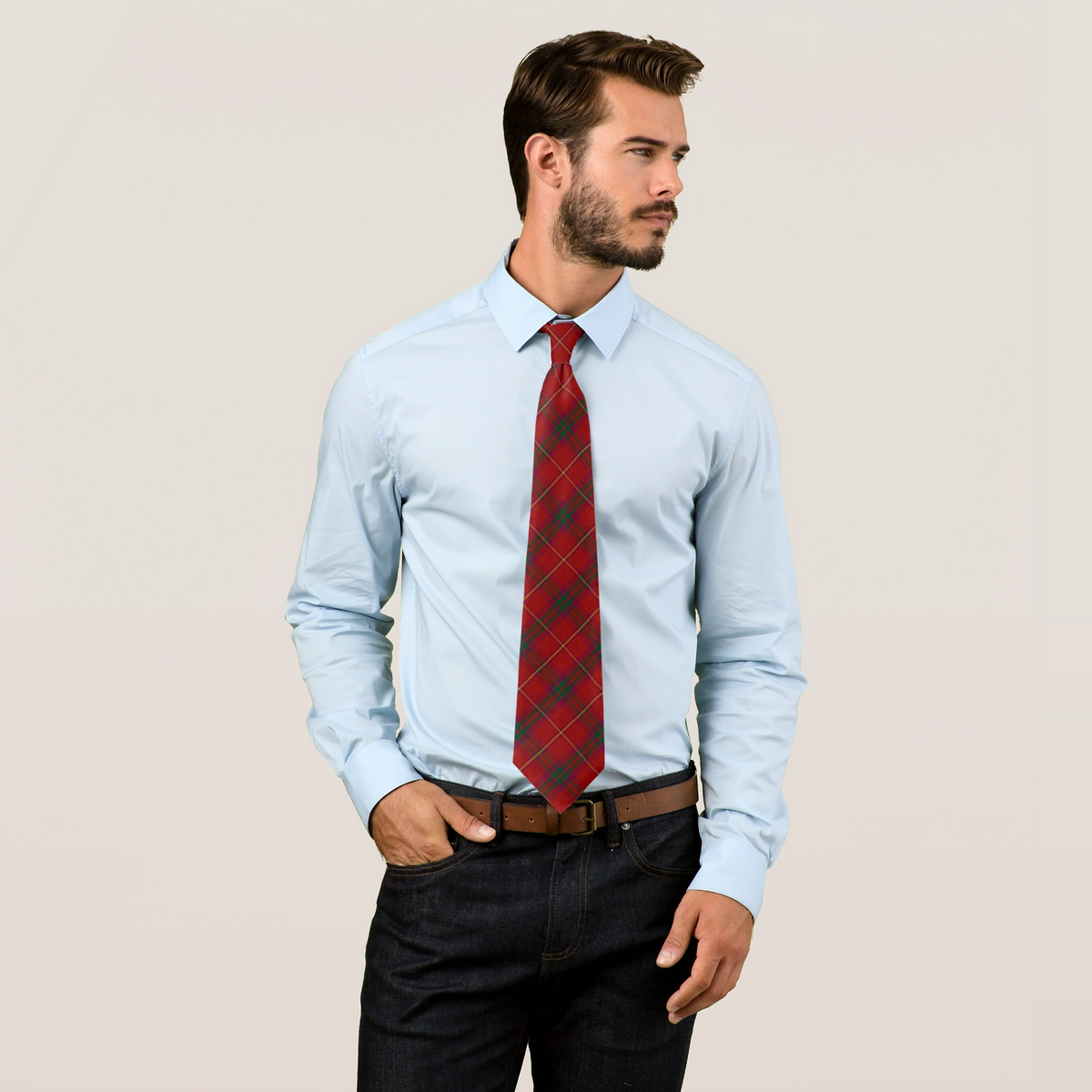 Irish County Galway Tartan Necktie