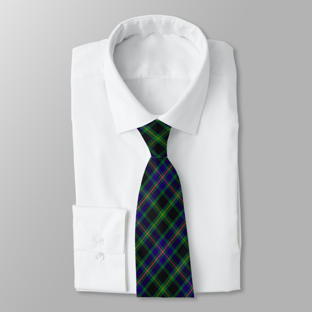 Irish County Offaly Tartan Necktie