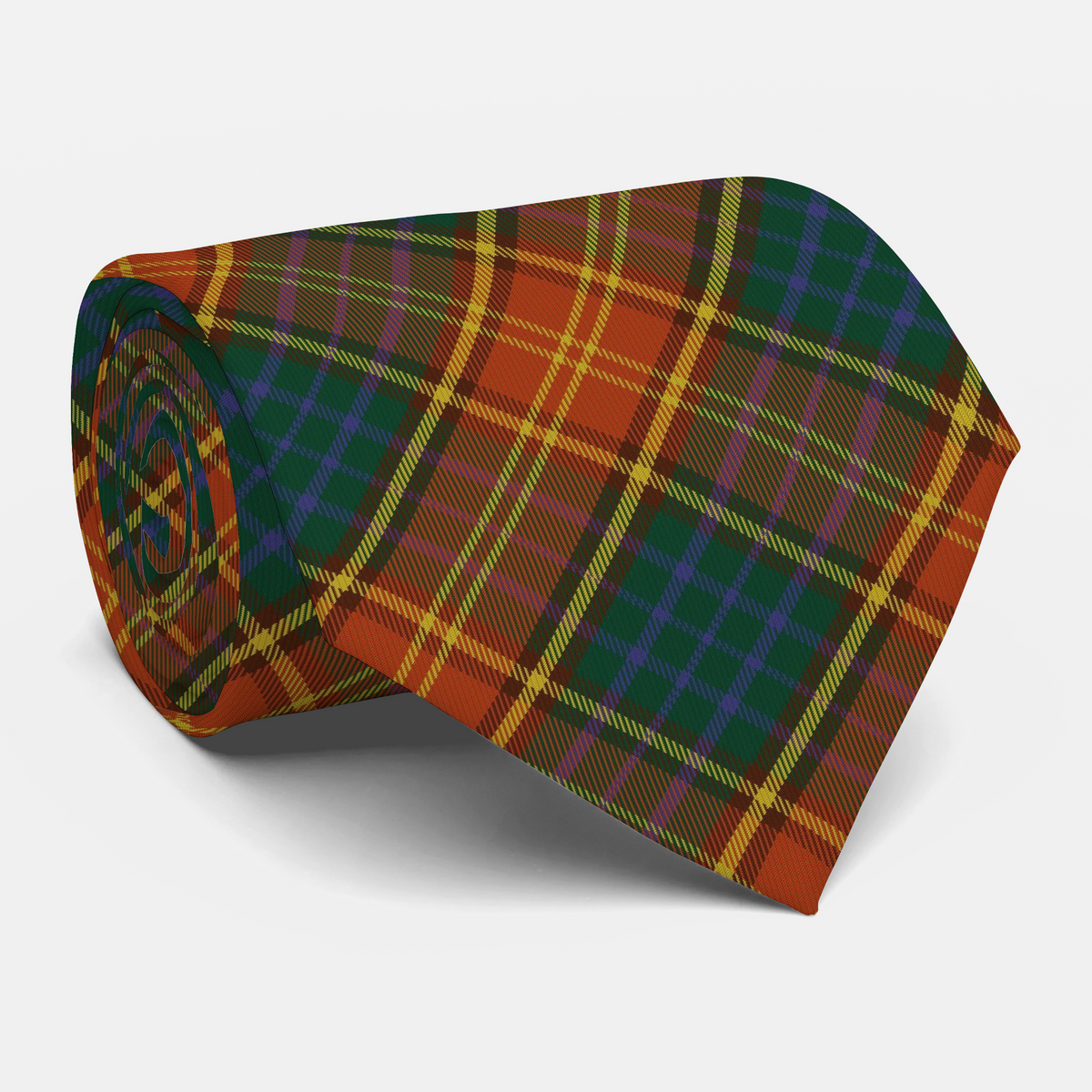 Irish County Roscommon Tartan Necktie