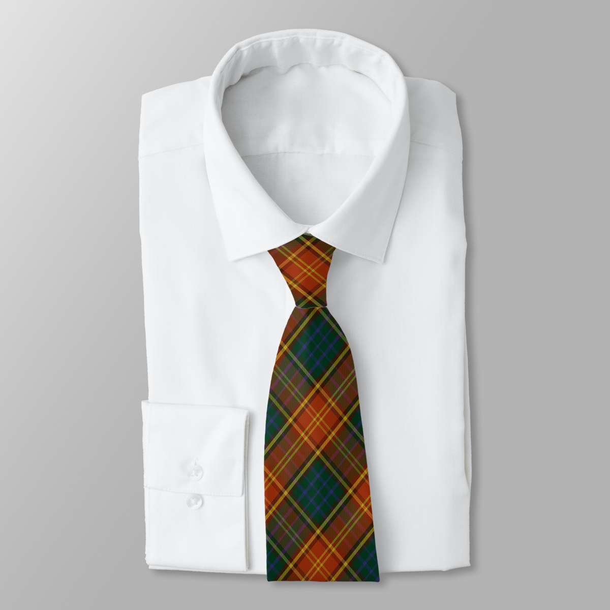 Irish County Roscommon Tartan Necktie