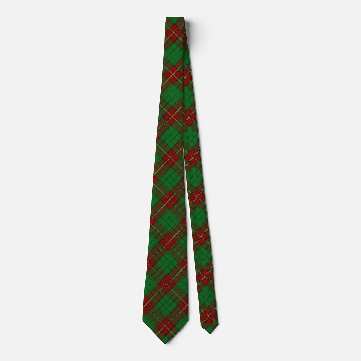 Irish Province Ulster Red Tartan Necktie