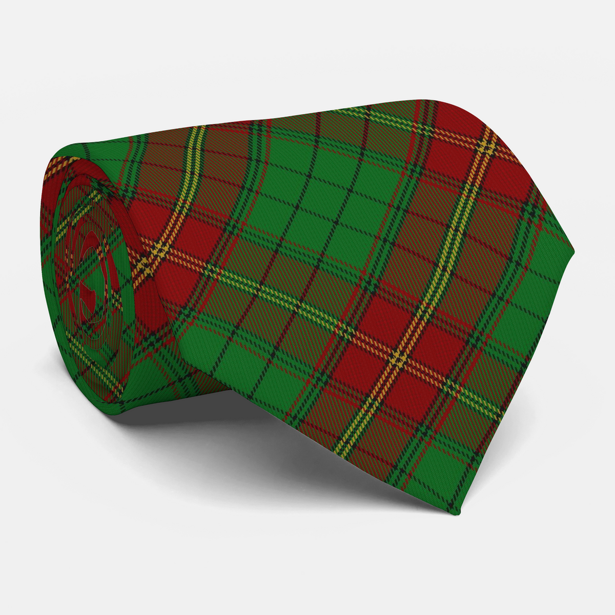 Irish Province Ulster Red Tartan Necktie