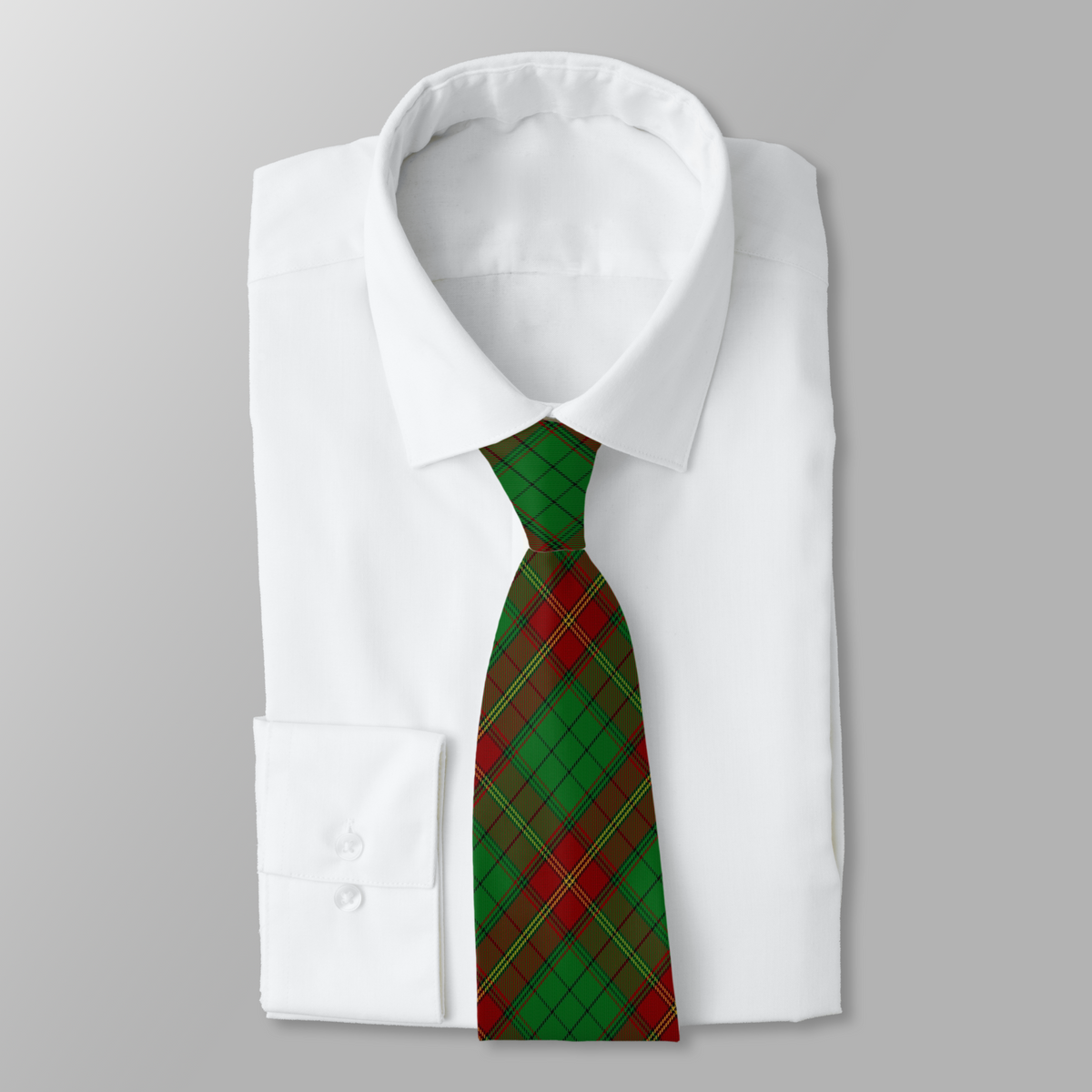 Irish Province Ulster Red Tartan Necktie