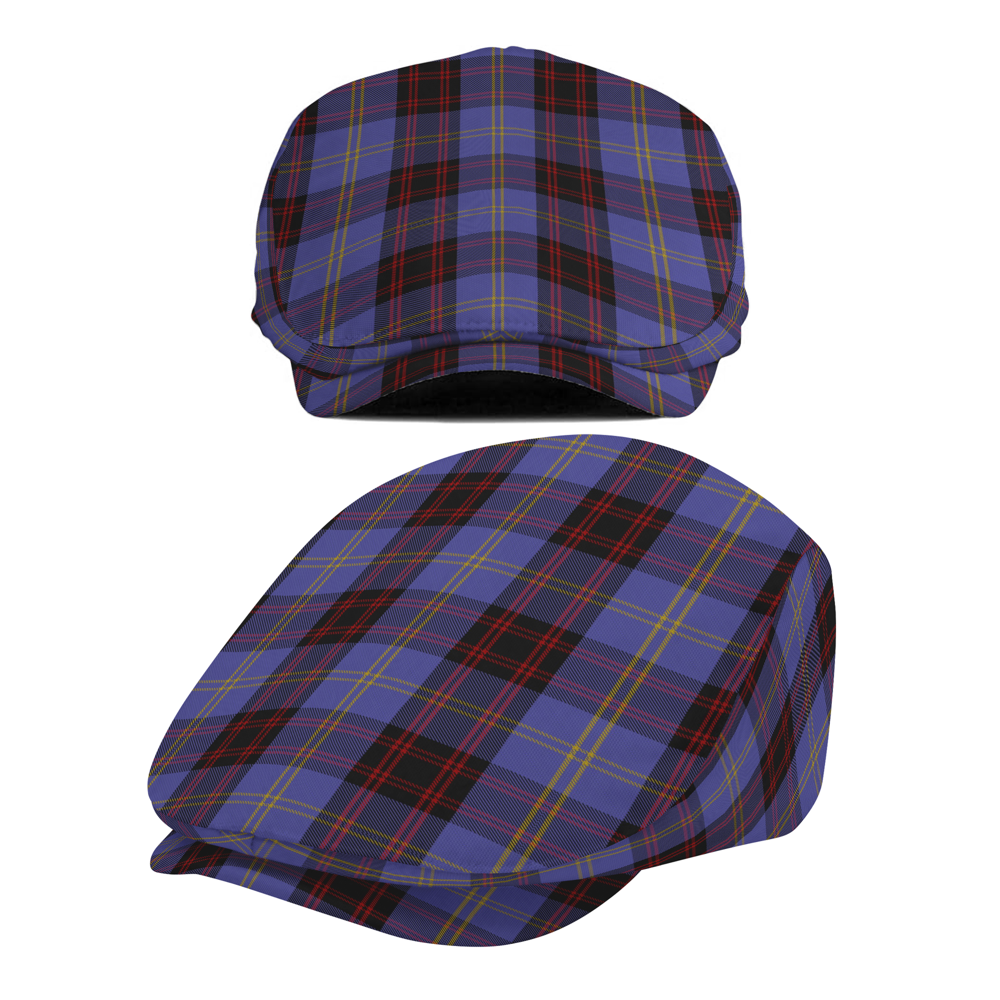 Clan Rutherford Tartan Flat Cap