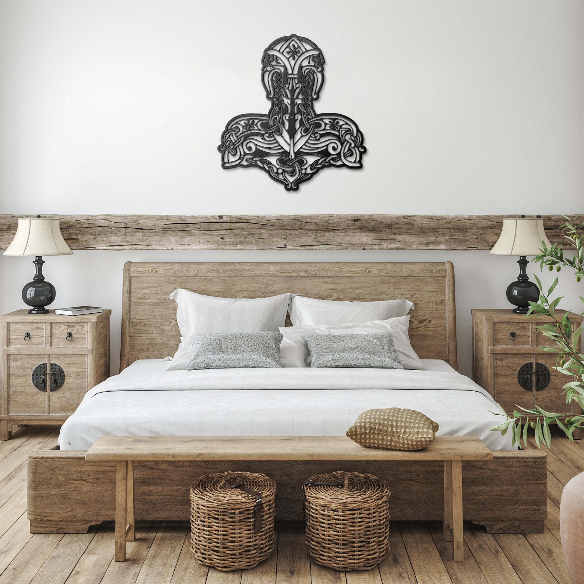 Mjolnir | Viking | Metal Wall Art