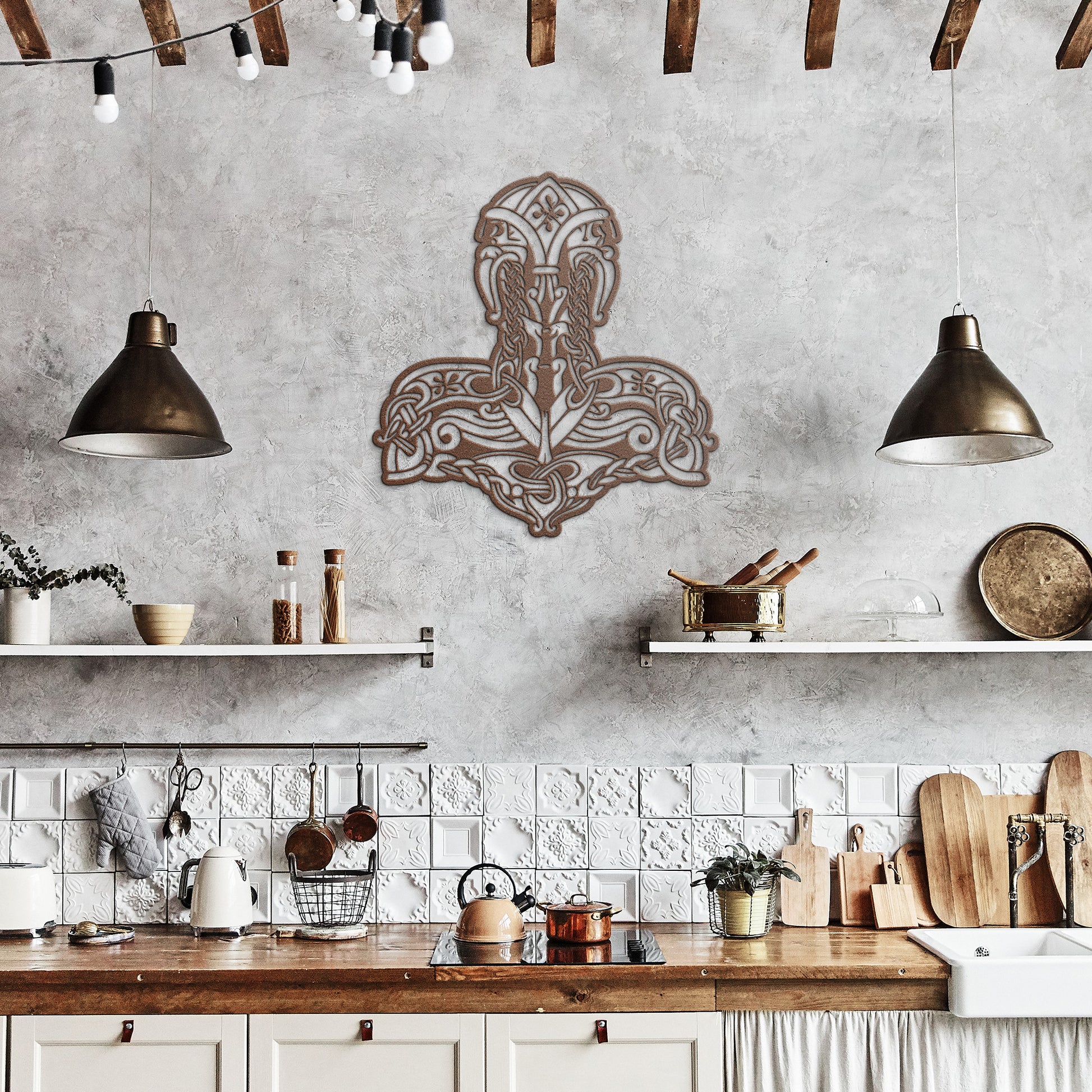 Mjolnir | Viking | Metal Wall Art
