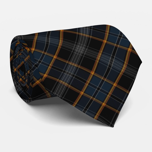 North Sea Oil Tartan Necktie