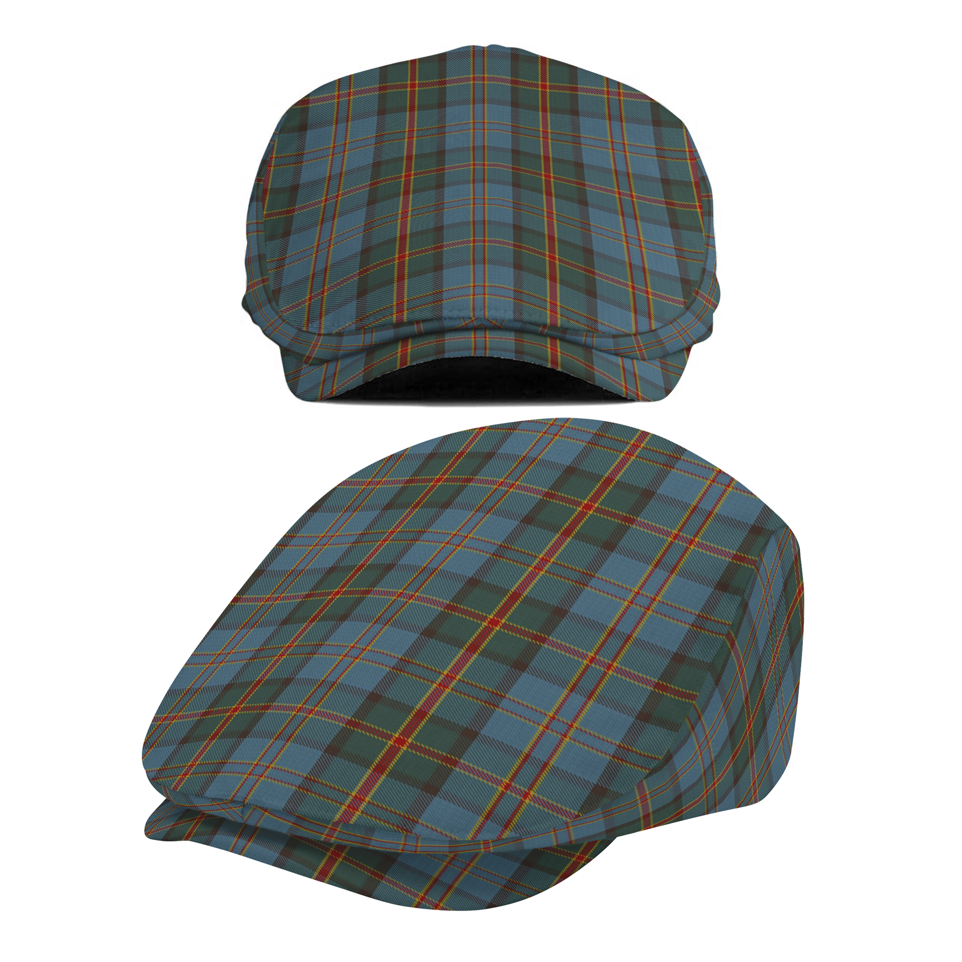 US State - Hawaii Tartan Flat Cap