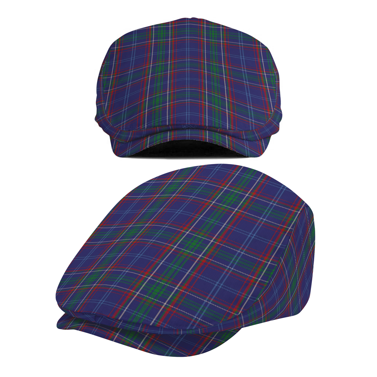US State - Massachusetts Tartan Flat Cap