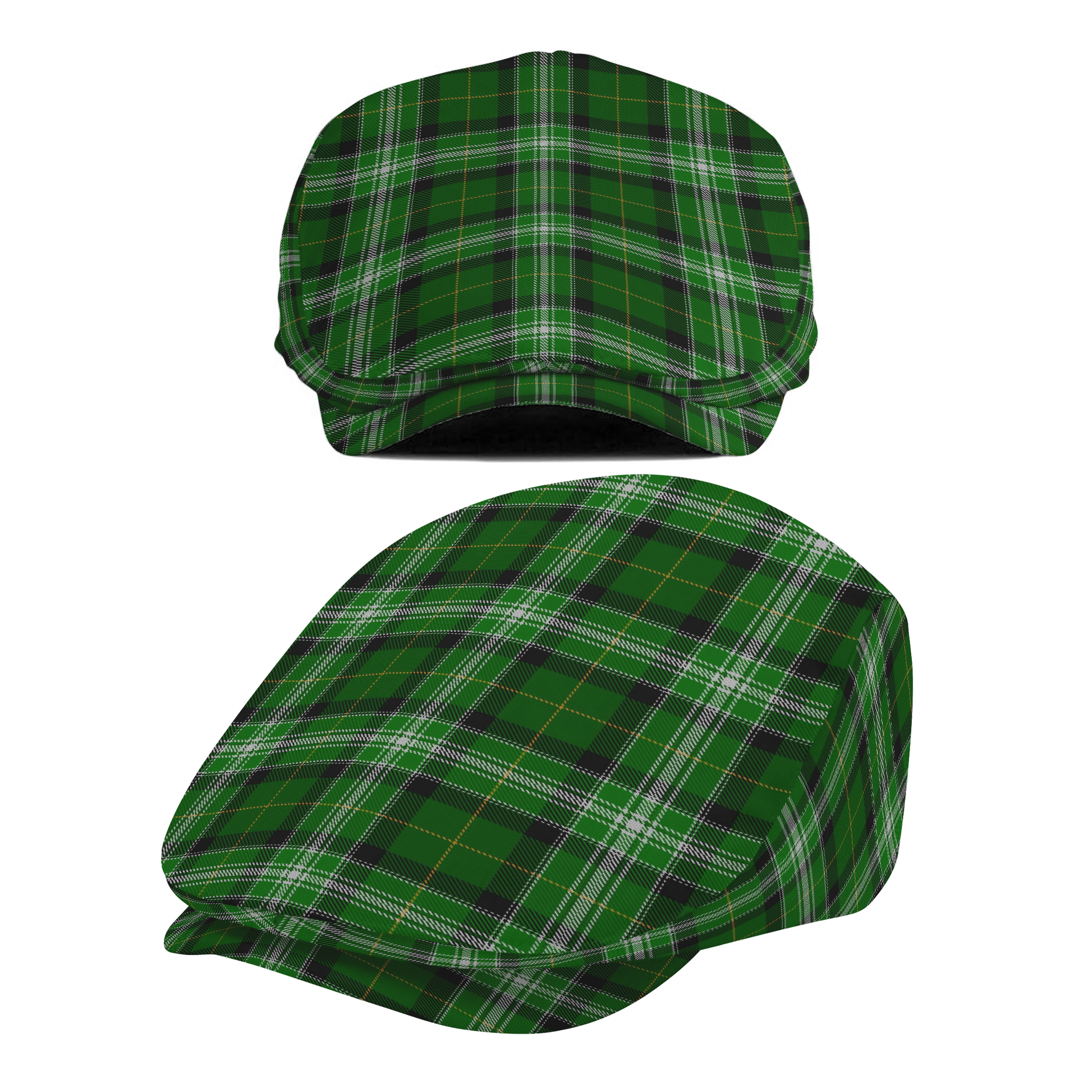 New World Irish Tartan Flat Cap
