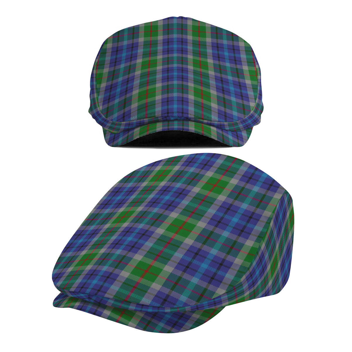 US State - New York Tartan Flat Cap