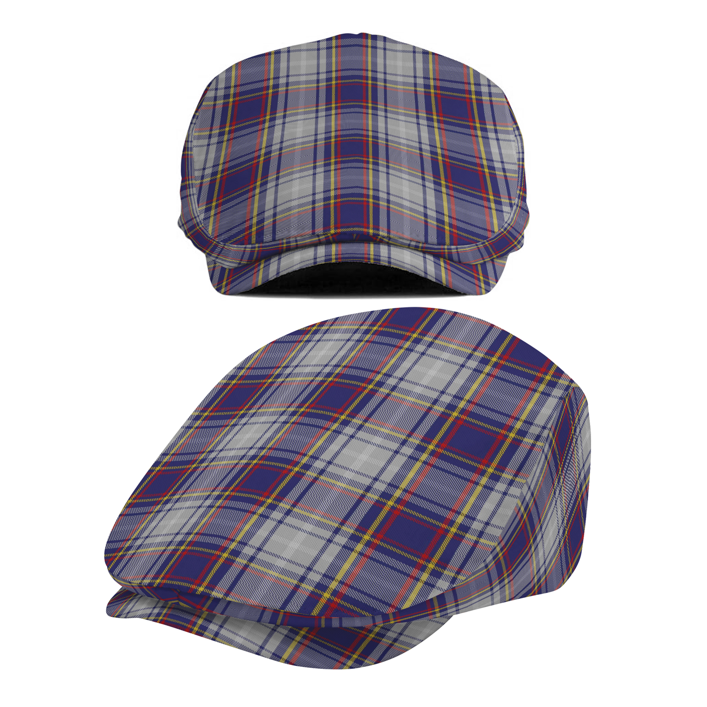 US State - Nevada Tartan Flat Cap