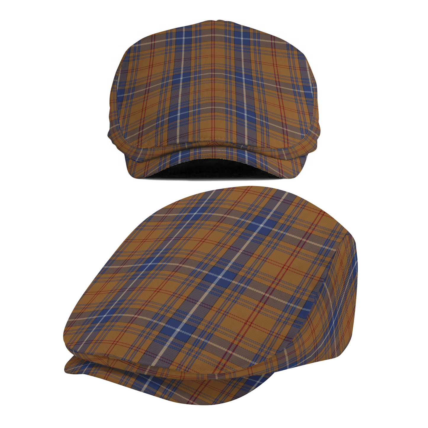 US State - New Jersey Tartan Flat Cap