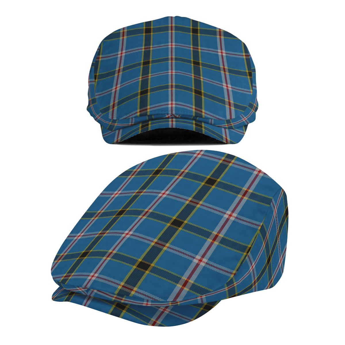 US State - Oklahoma Tartan Flat Cap
