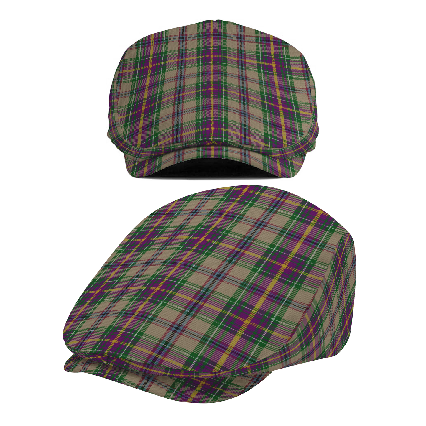 US State - Oregon Tartan Flat Cap