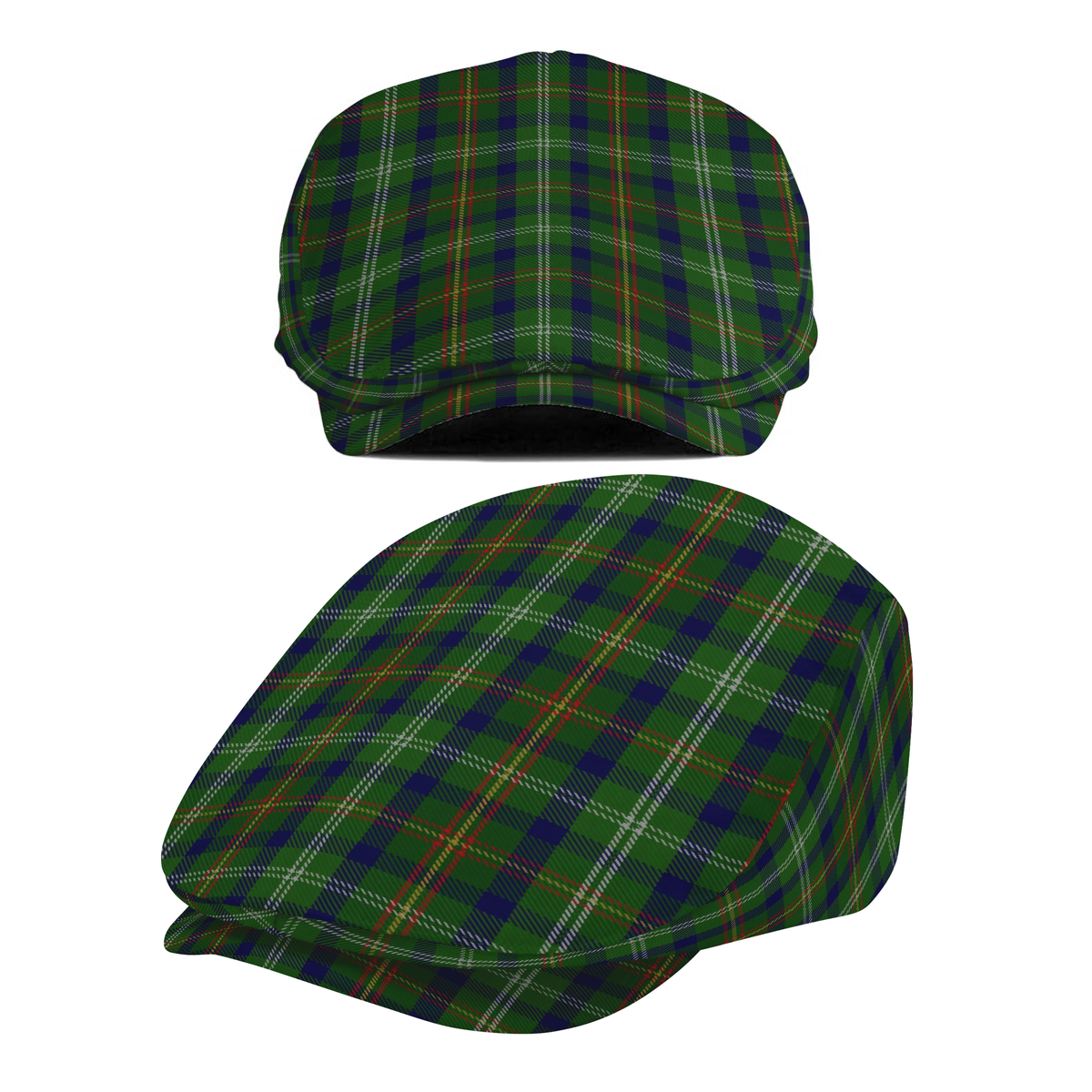 US State - Vermont Tartan Flat Cap