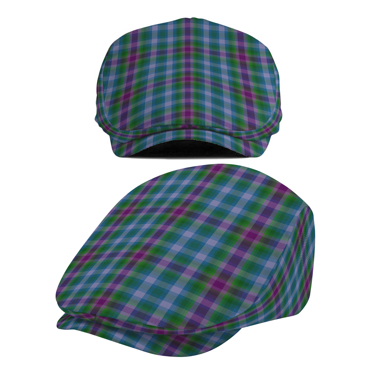 US State - Virginia Tartan Flat Cap