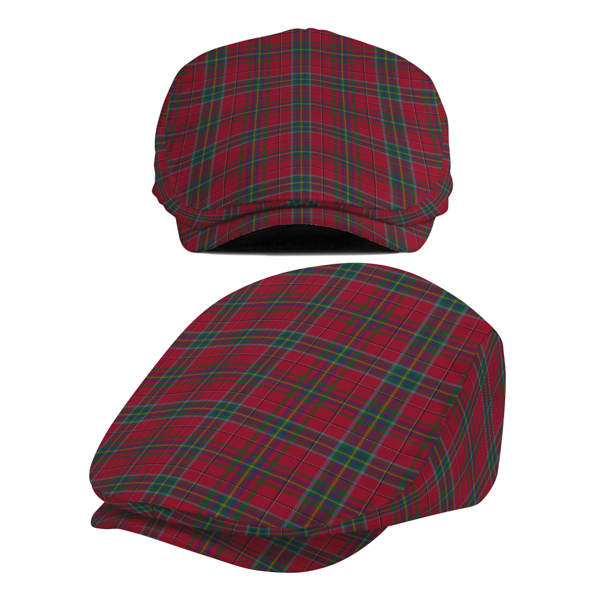 US State - West Virginia Tartan Flat Cap