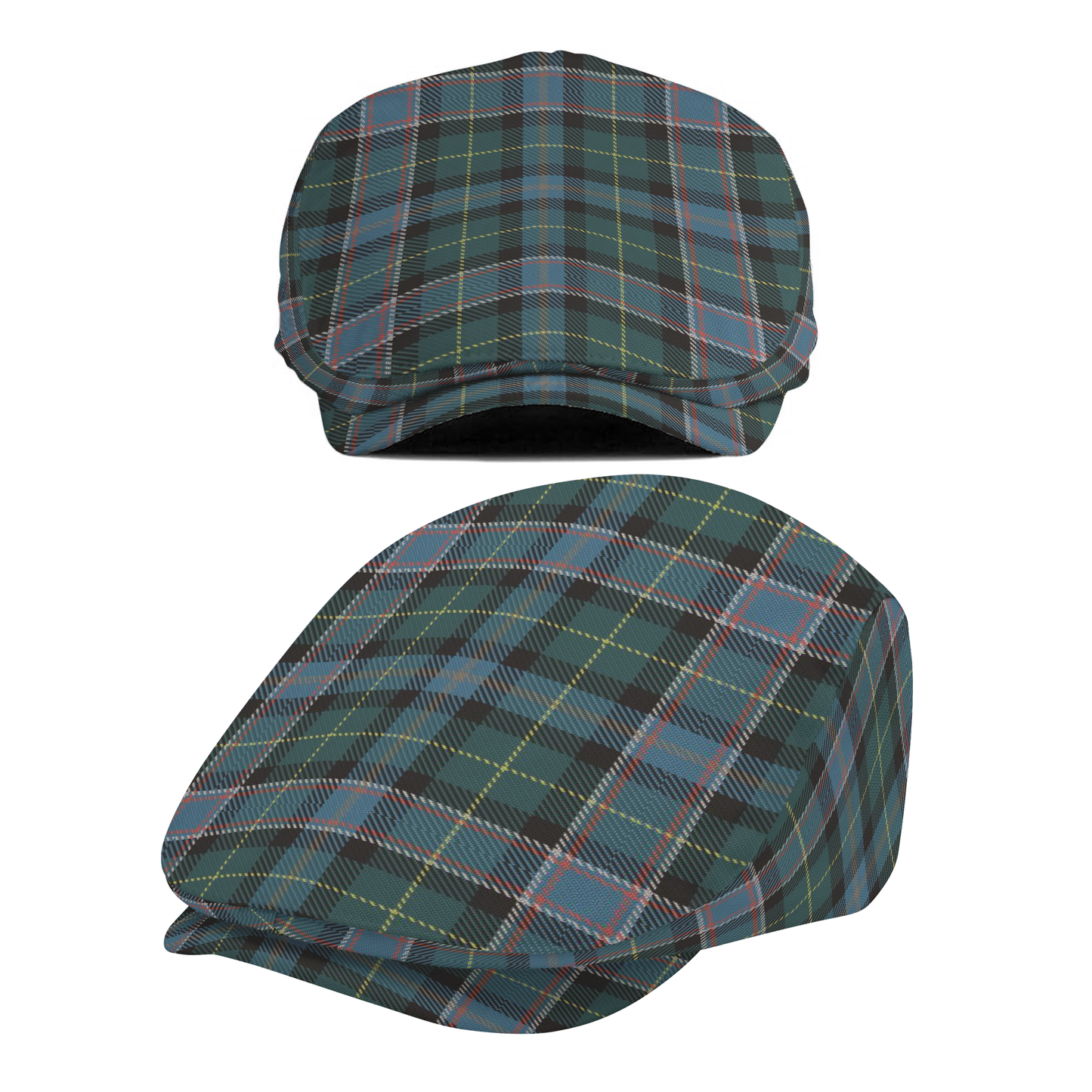 US State - Wisconsin Tartan Flat Cap