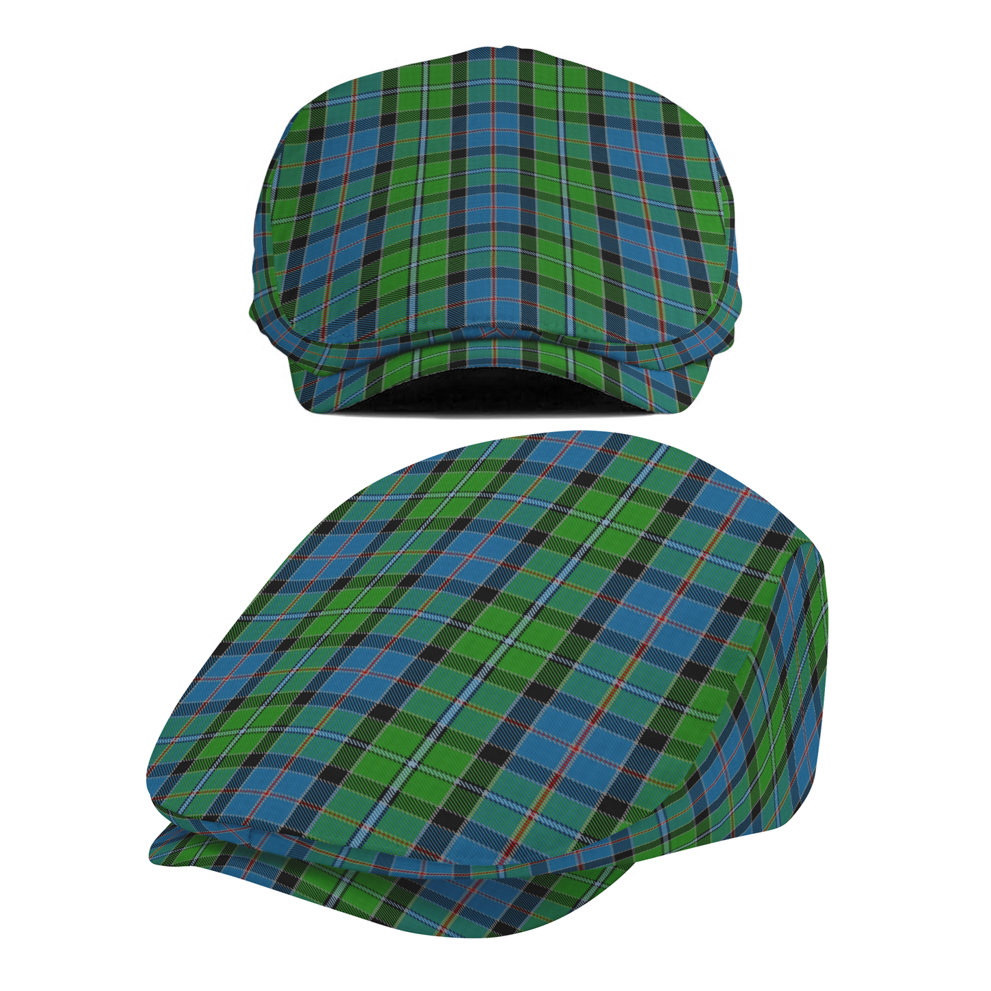 Clan Stirling Tartan Flat Cap