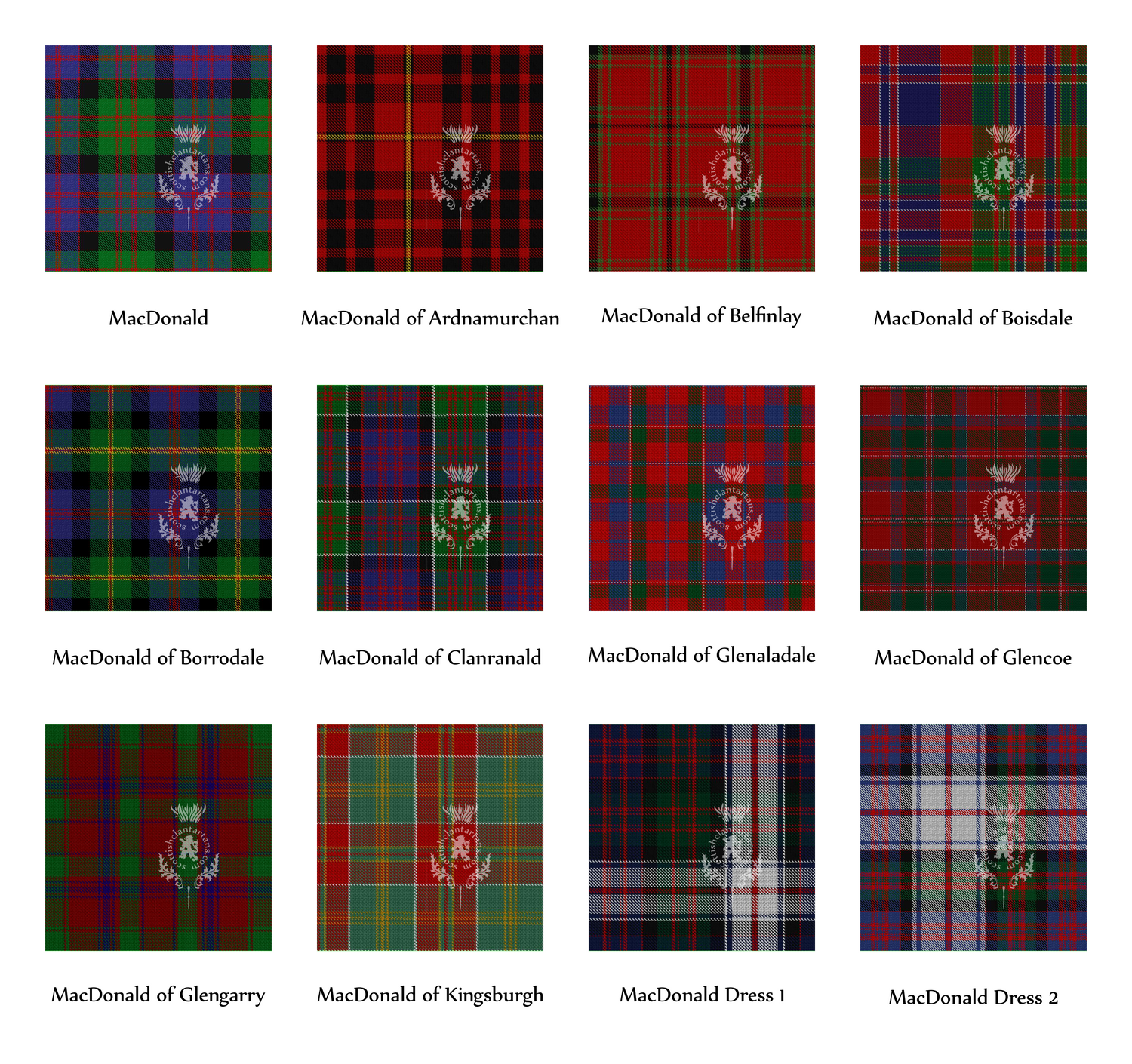 Clan MacDonald Tartans
