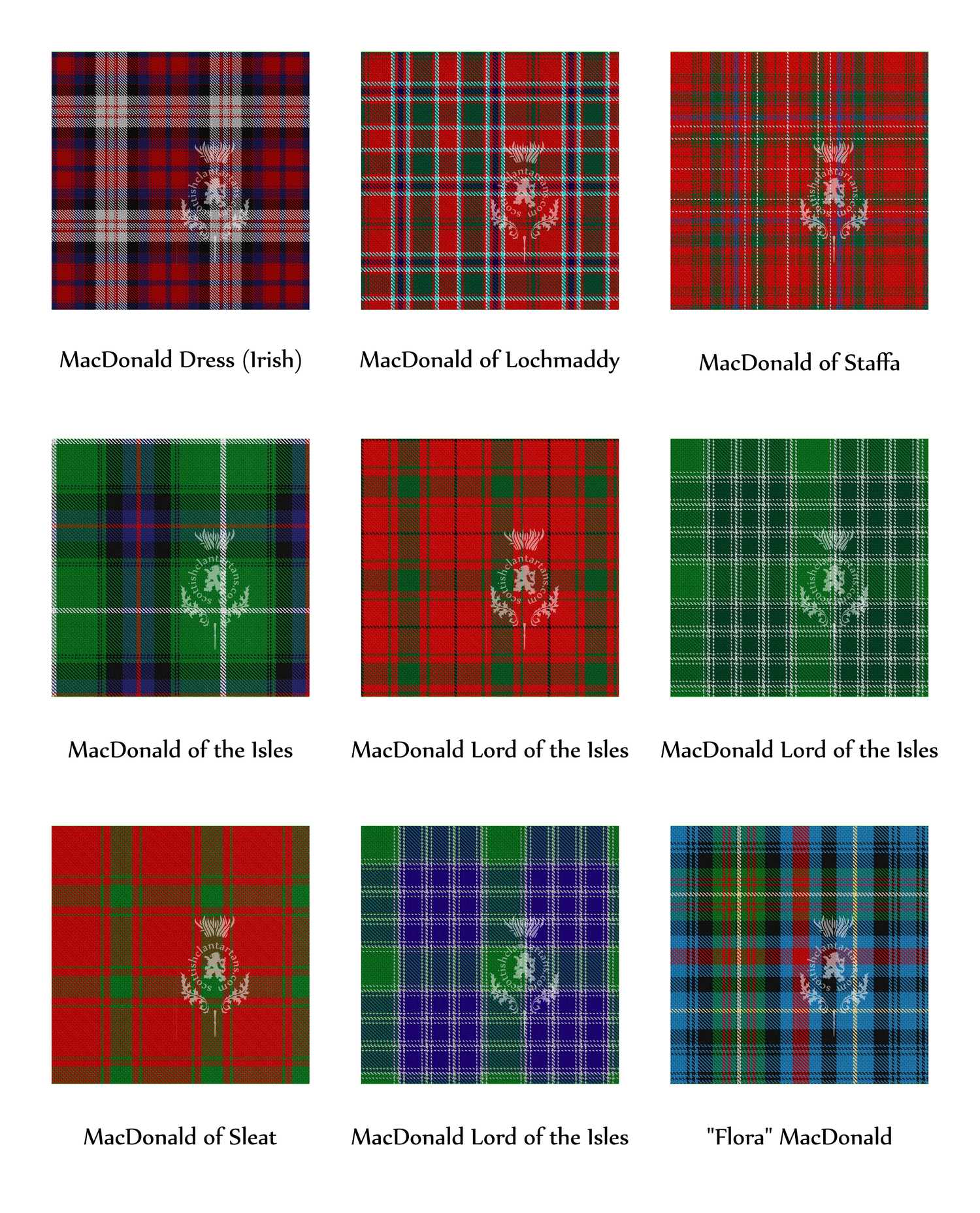 Clan MacDonald Tartans