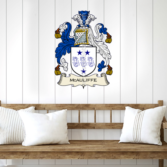 Irish Arms - McAuliffe | Metal Wall Art