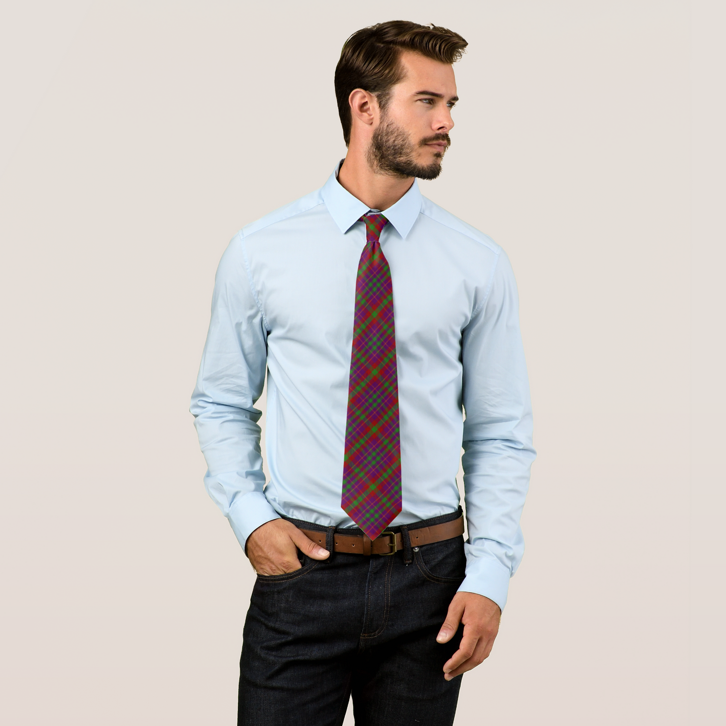 Clan Fiddes Tartan Necktie