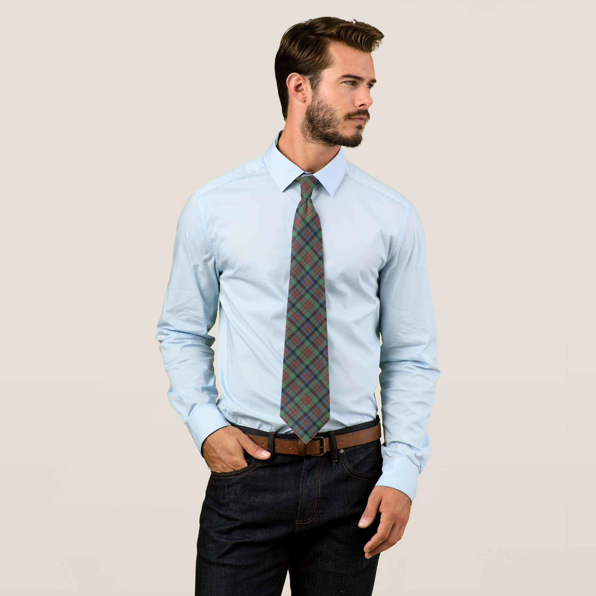 Clan MacDuff Hunting Ancient Tartan Necktie