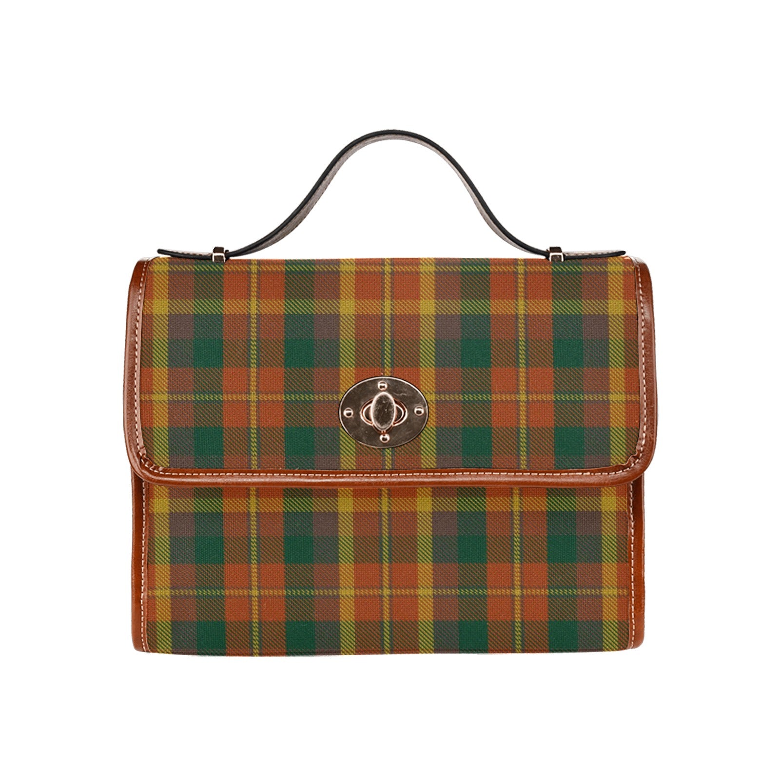 Irish County Monaghan Tartan Canvas Handbag