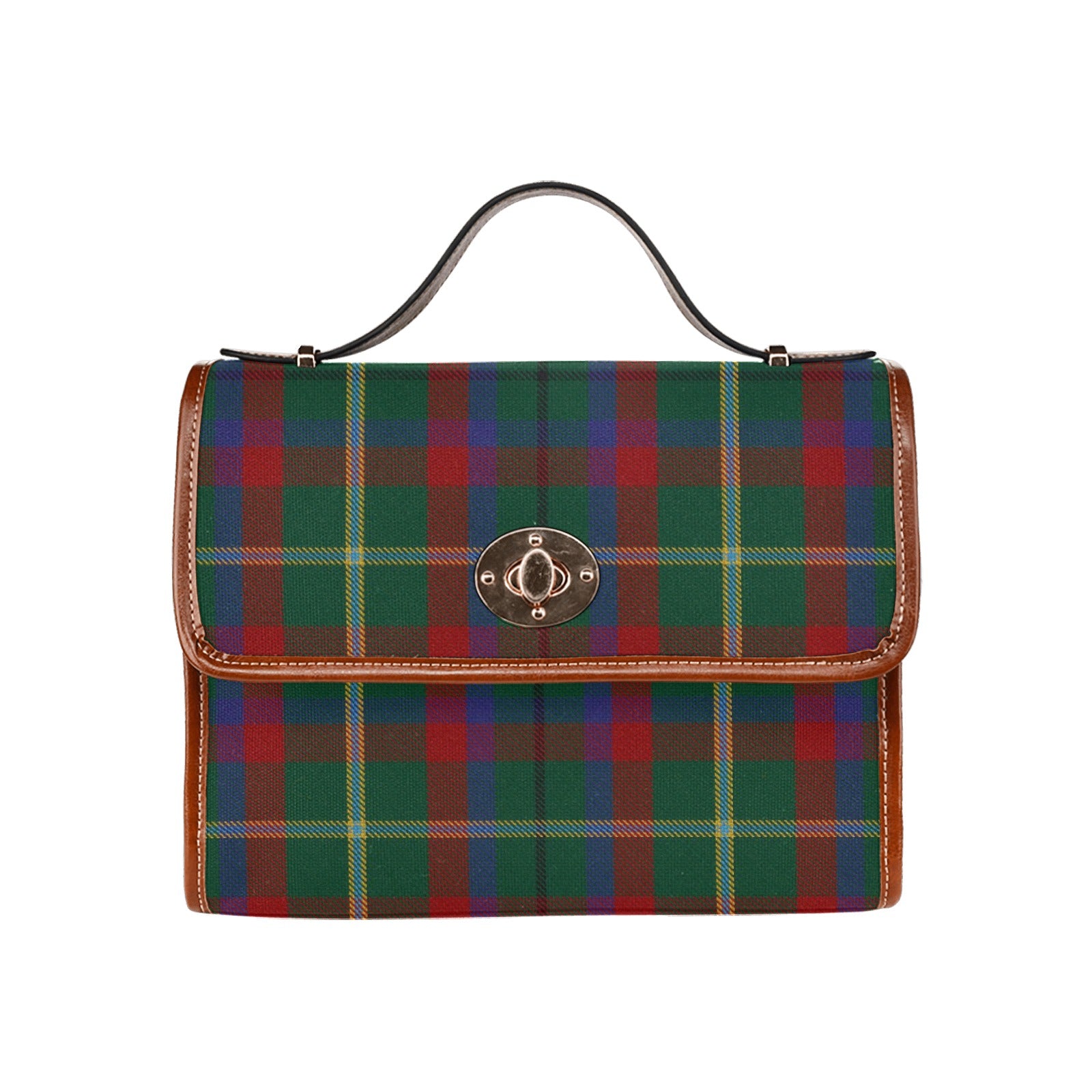 Irish County Mayo Tartan Canvas Handbag