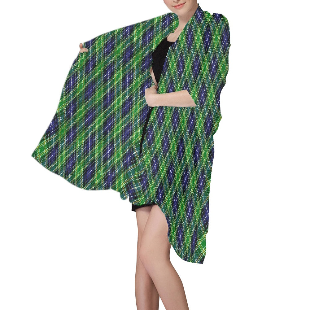 Clan MacKellar Tartan Bias Chiffon Scarf